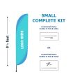 KIT - Small Commercial-Basics Feather II Custom Flag Banner